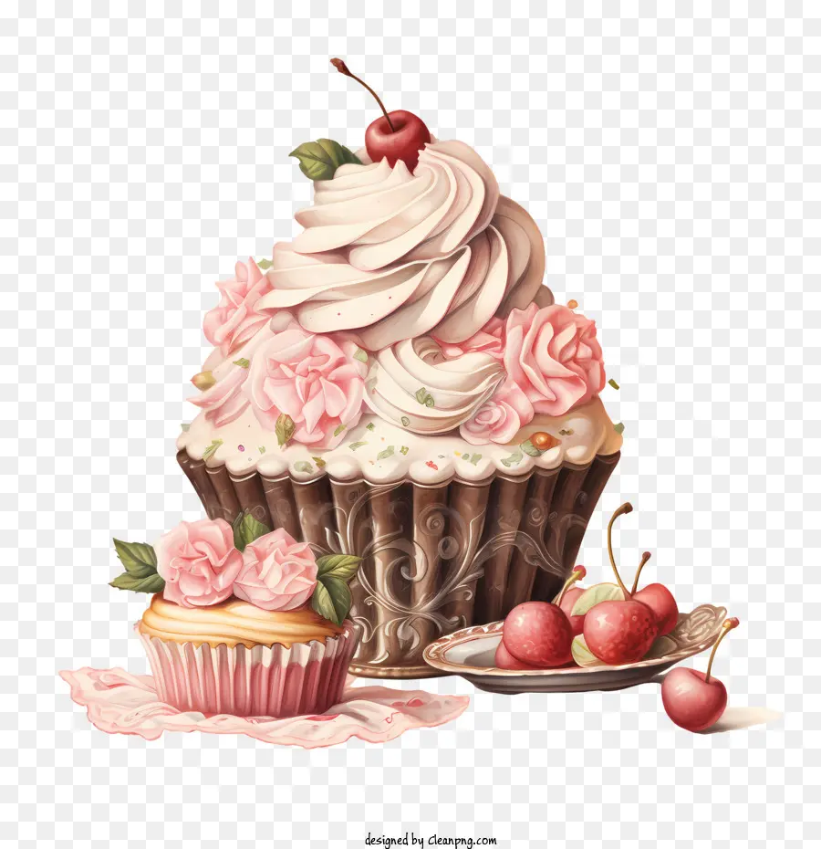 Dia Nacional Do Cupcake，Cor De Rosa PNG