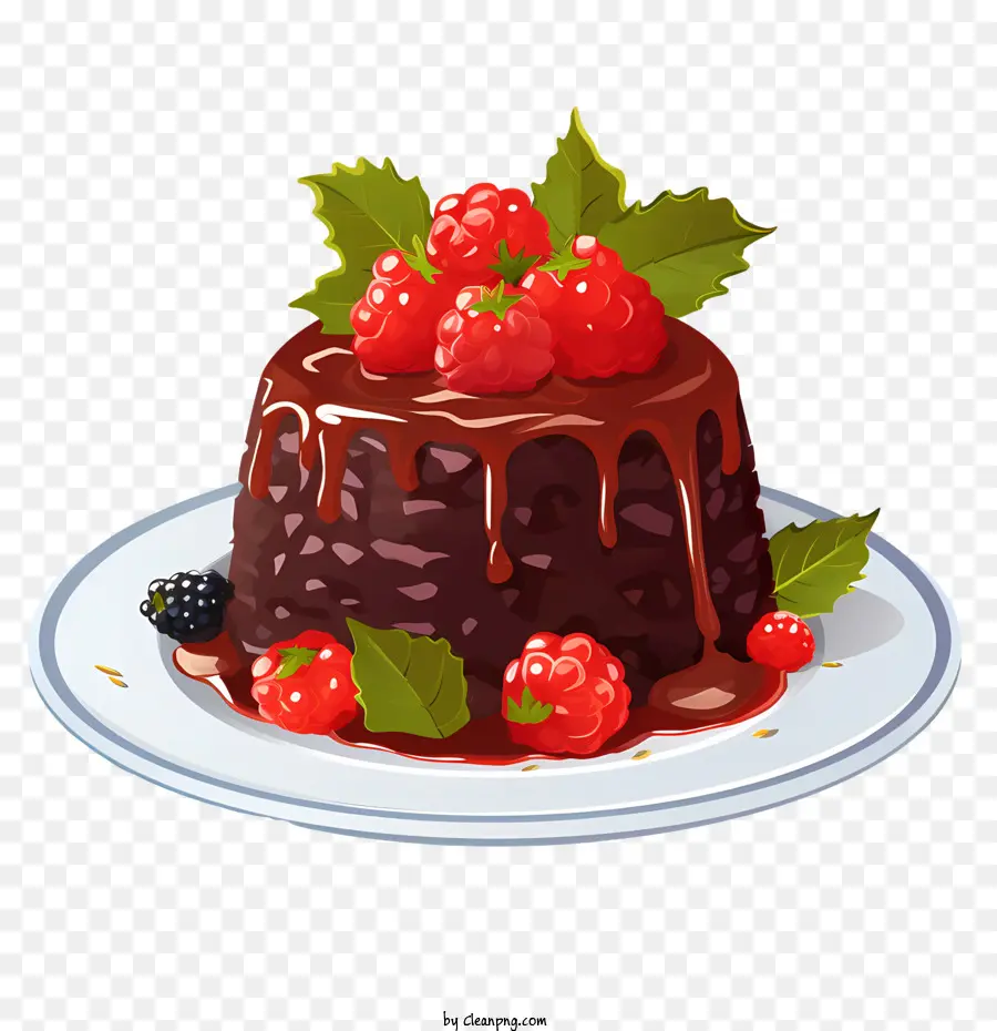 Pudim De Natal，Bolo De Chocolate PNG