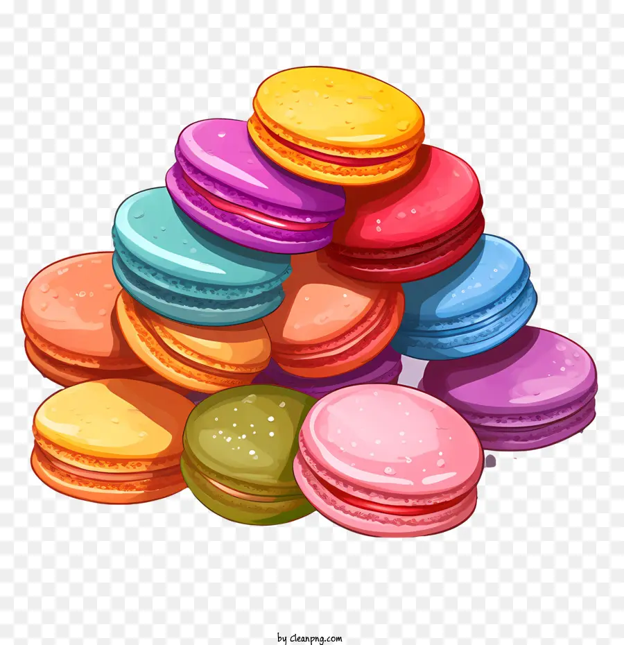 Macaroon Dia，Pastel PNG