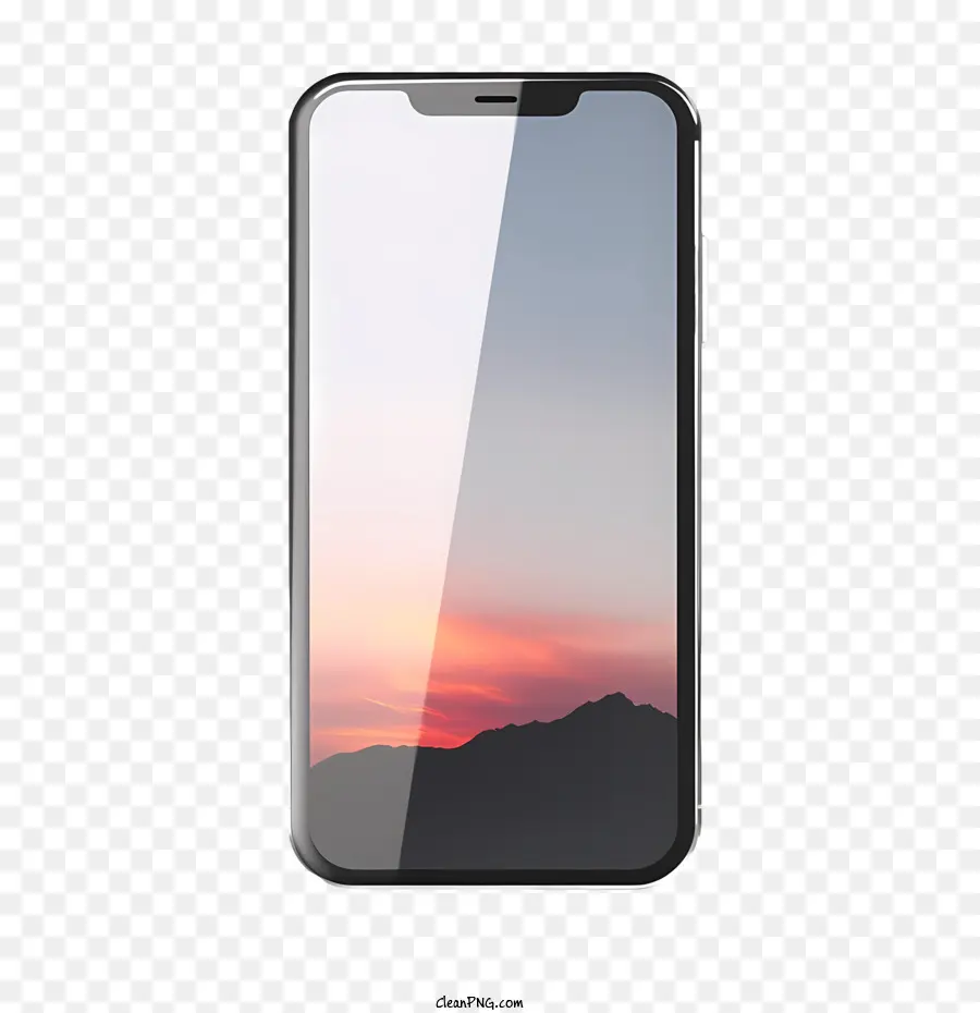 Smartphone Maquete，Paisagem PNG