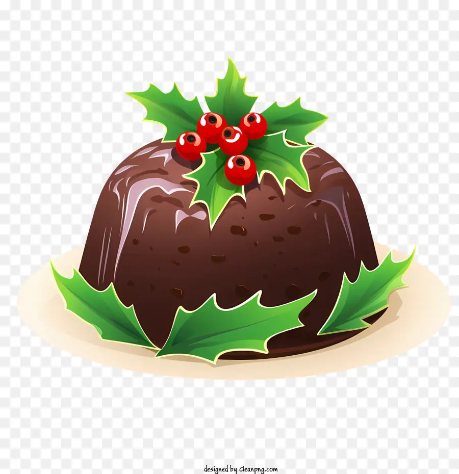 Pudim De Natal，Bolo De Lama De Chocolate PNG