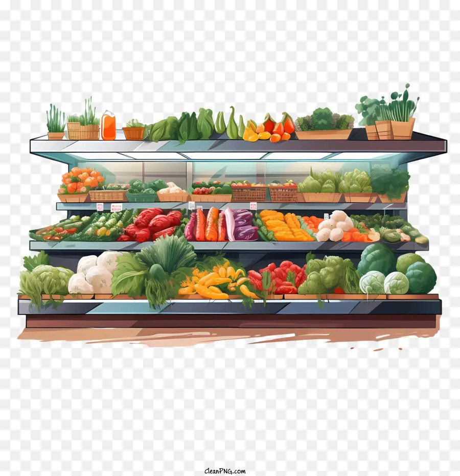 Mercado De Alimentos Vegetarianos，Mercearia PNG