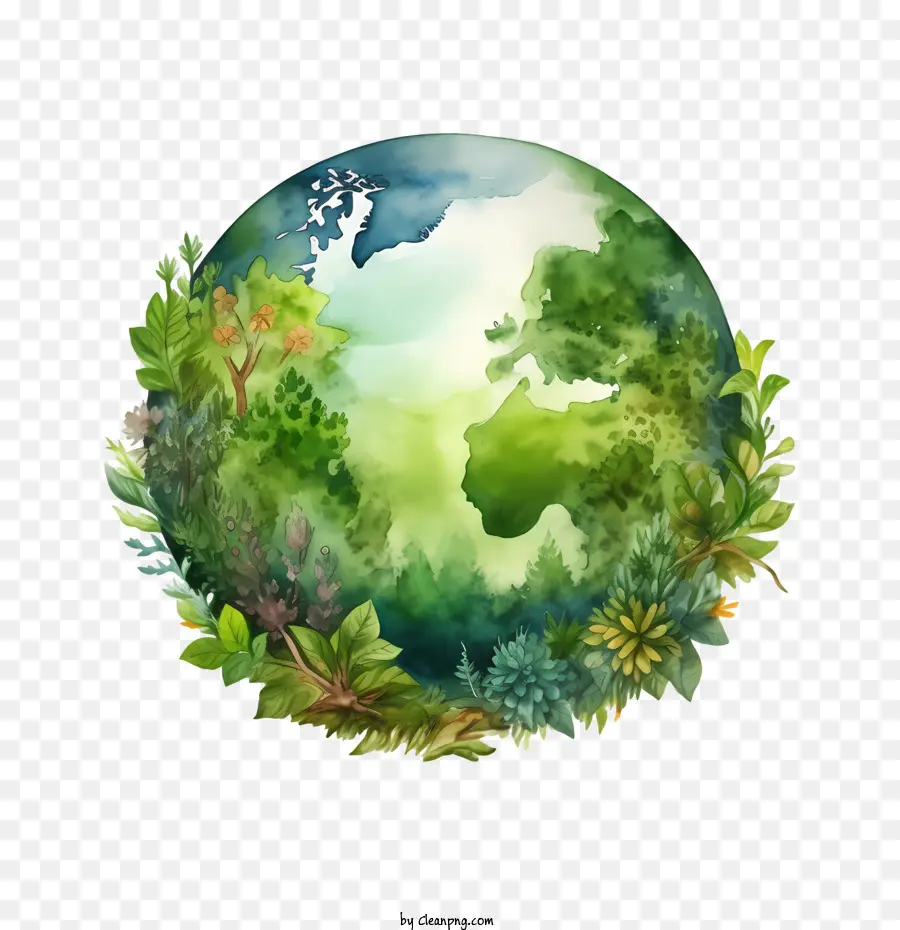 Planeta Verde Terra，Ecologia PNG
