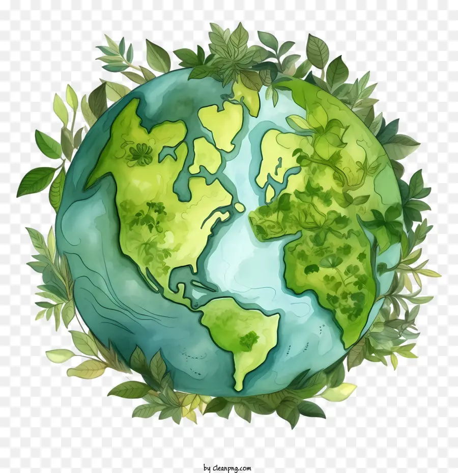 Planeta Verde Terra，Earth PNG