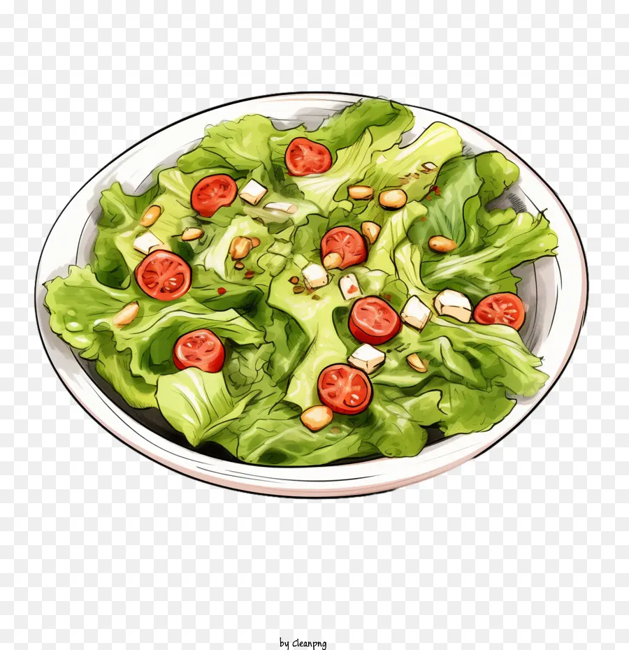 Salada，Alface PNG