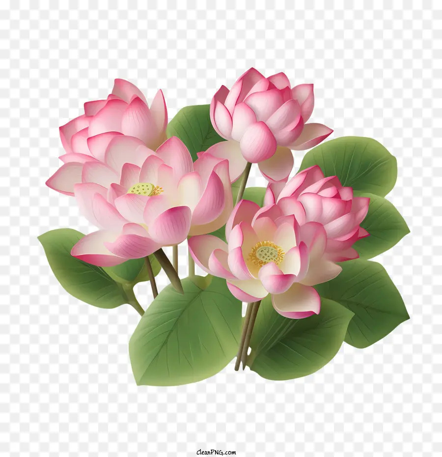 Flor De Lótus，Lótus Rosa PNG