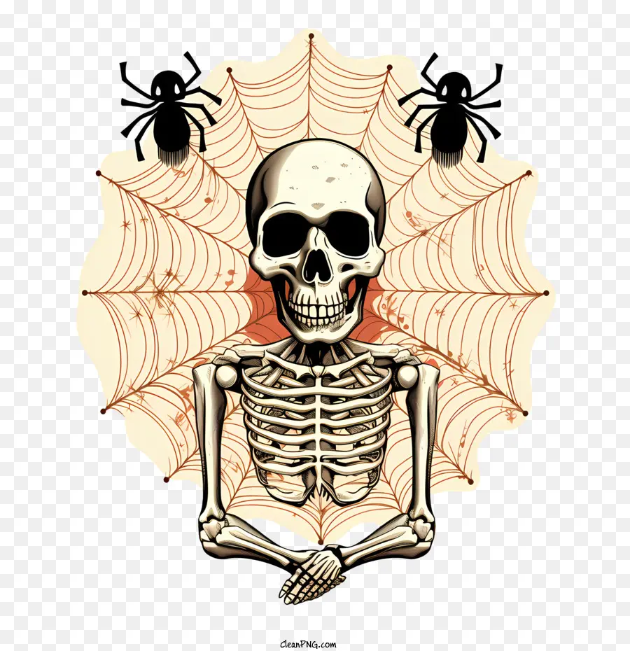 Halloween Crânio，Esqueleto PNG