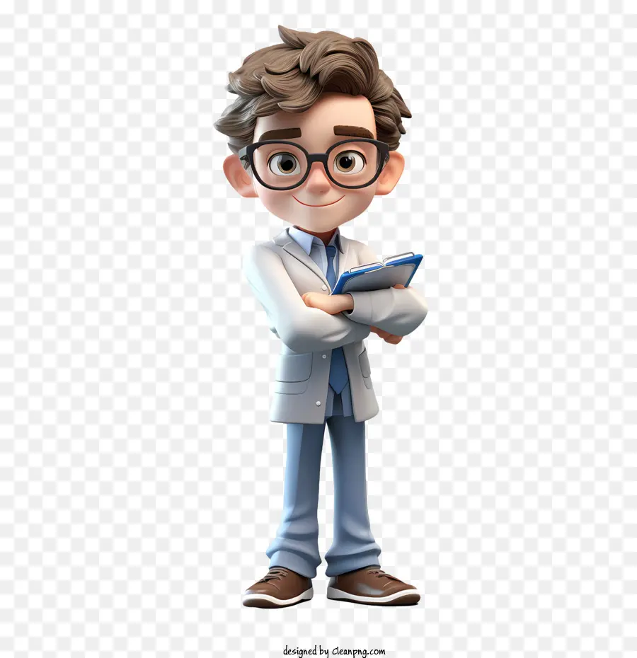 Estudante，Cientista Dos Desenhos Animados PNG