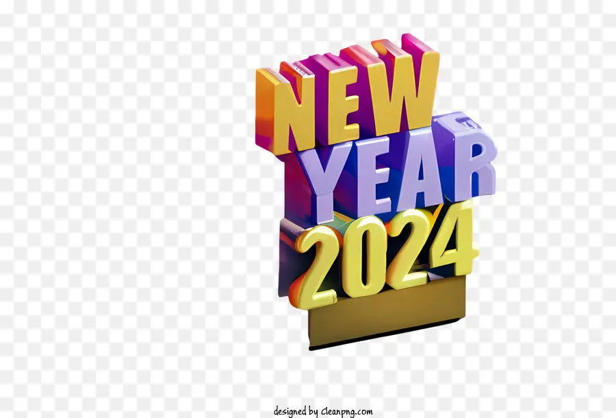2024 Ano Novo，2024 Feliz Ano Novo PNG