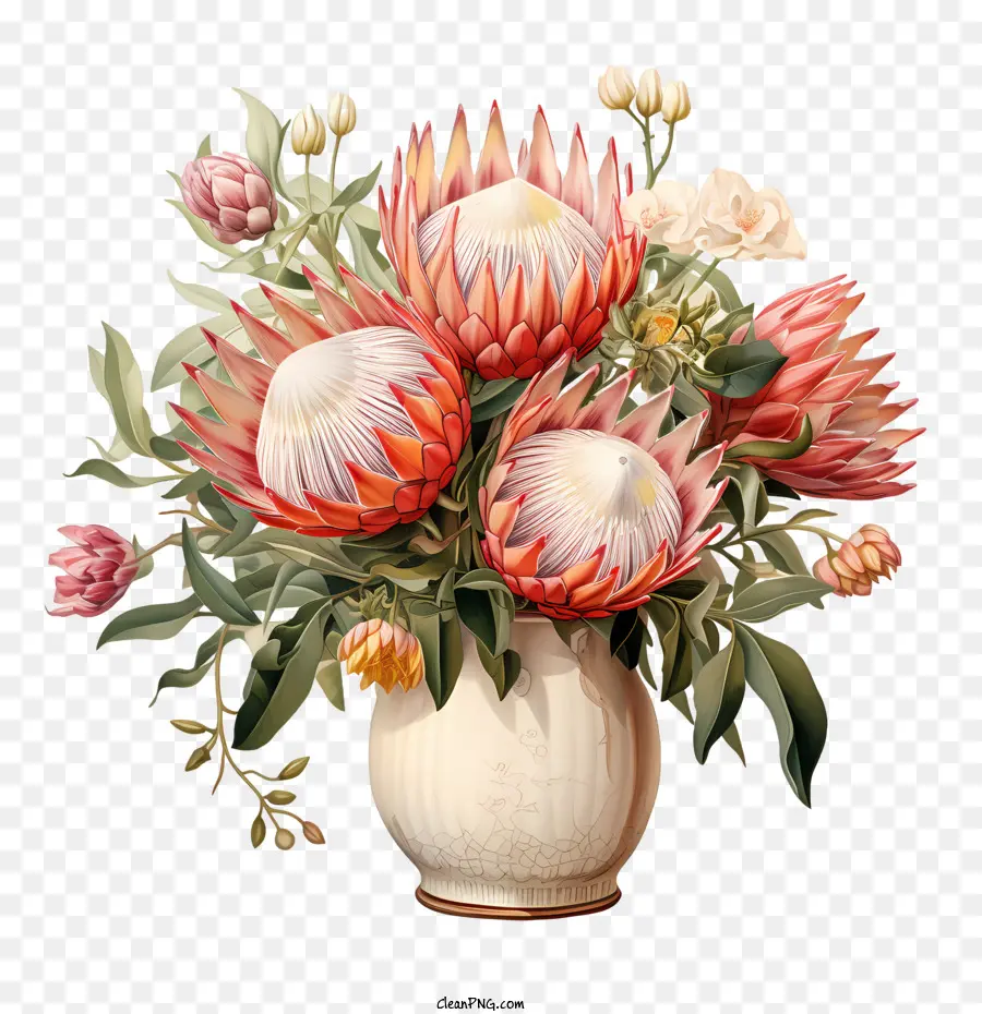 Flor Prótea，Flores De Protea Rosa PNG