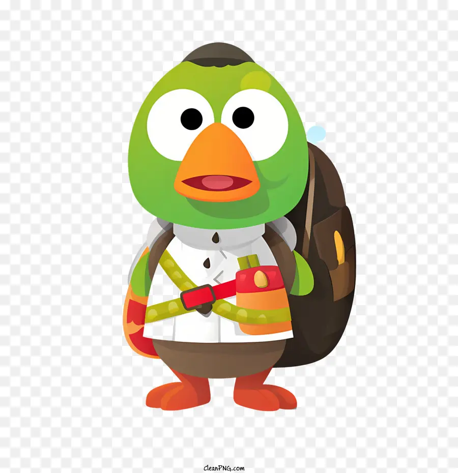 Personagem Do Mundo Toca Life，Pássaro Verde PNG