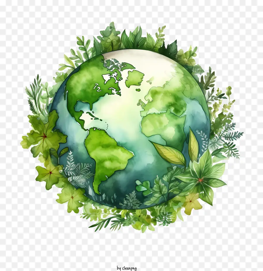 Planeta Verde Terra，Meio Ambiente PNG