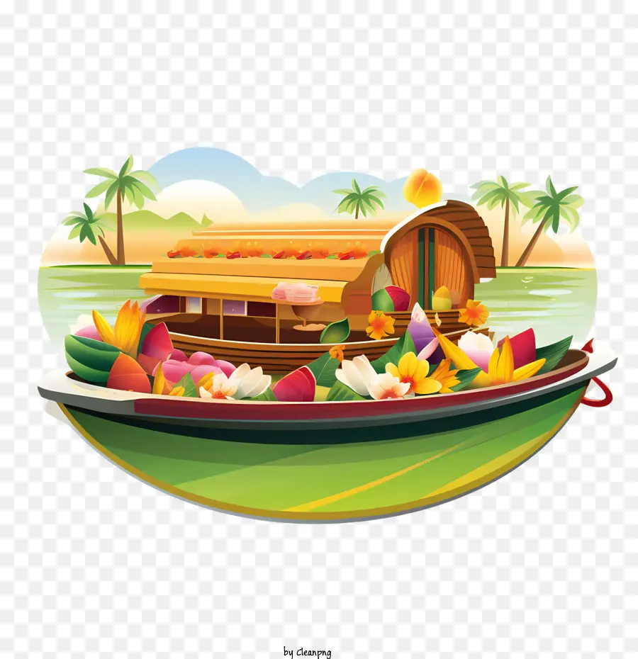 Onam Boat，Barco PNG