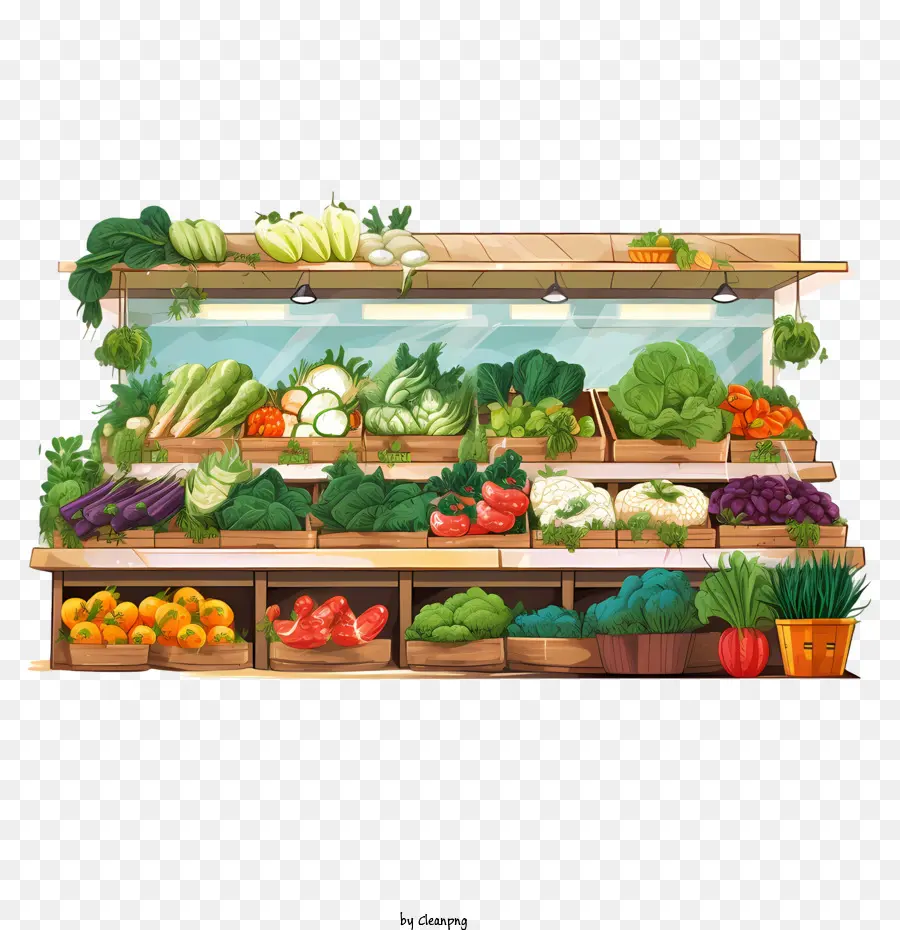 Mercado De Alimentos Vegetarianos，Produtos Frescos PNG