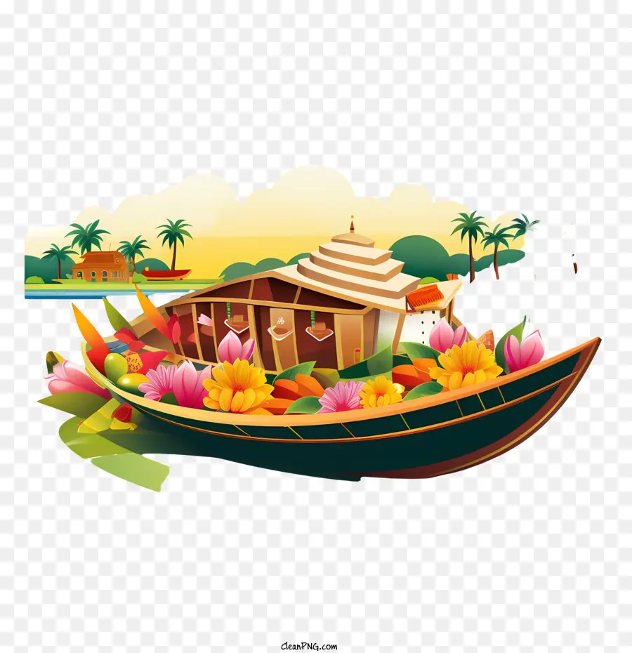 Onam Boat，Barco PNG