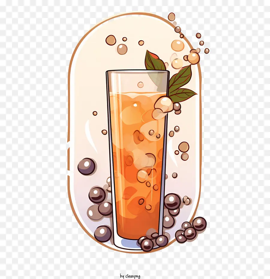 Chá De Leite De Bolha，Cocktail PNG