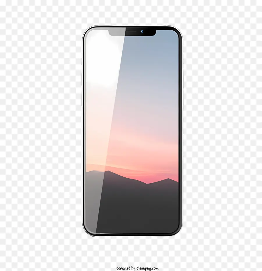 Smartphone Maquete，Paisagem PNG