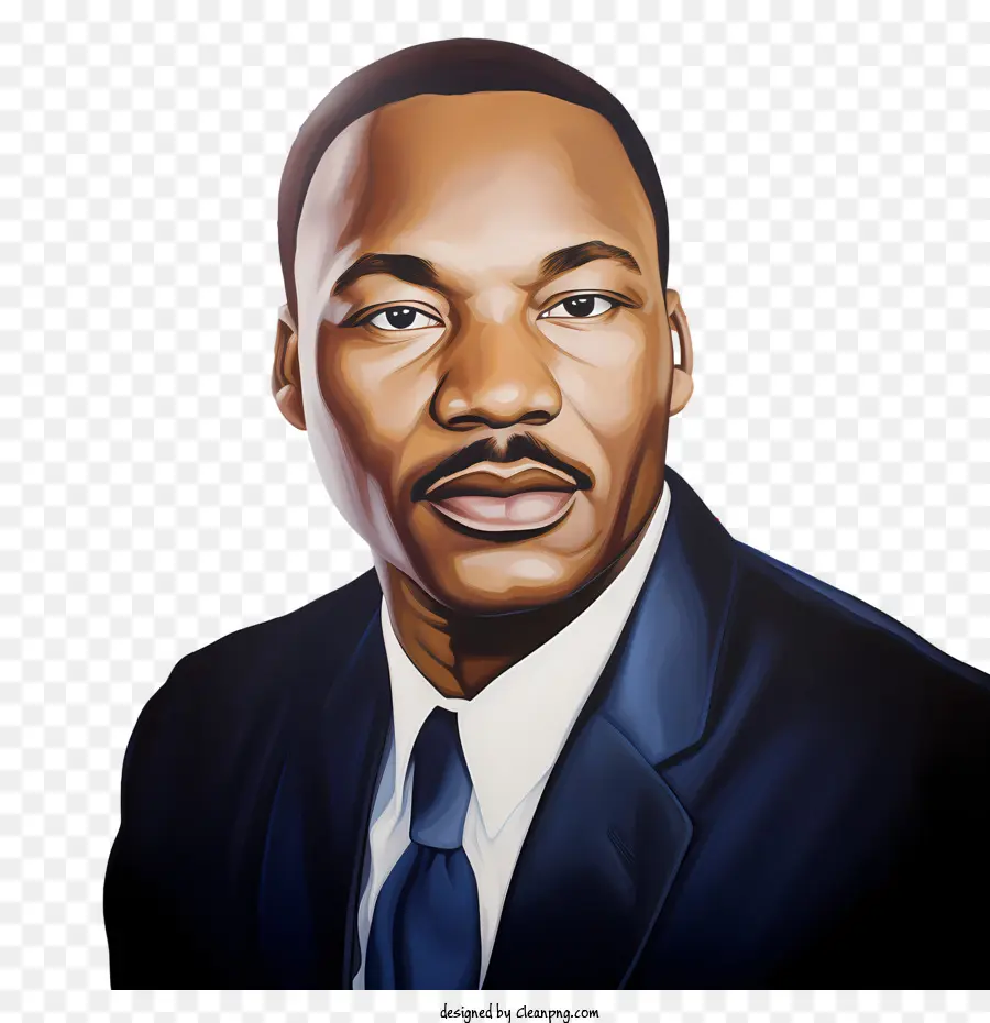 Martin Luther King，Retrato PNG