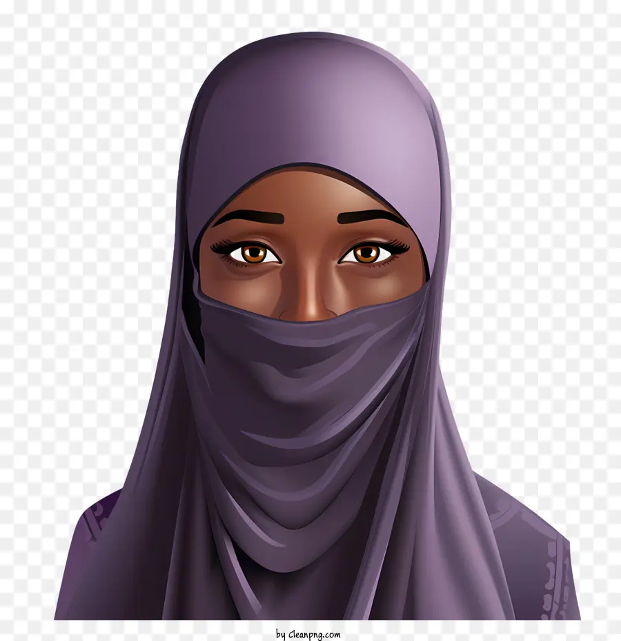 Mulher Com Véu，Mulher Muçulmana PNG