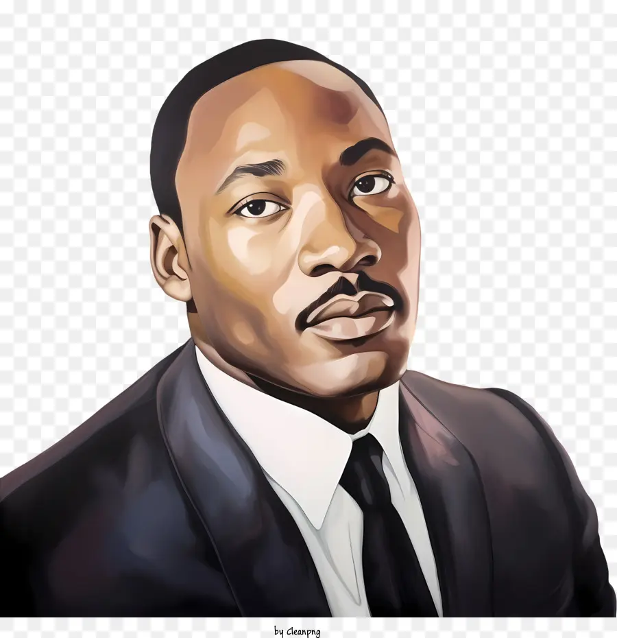 Martin Luther King，Retrato PNG