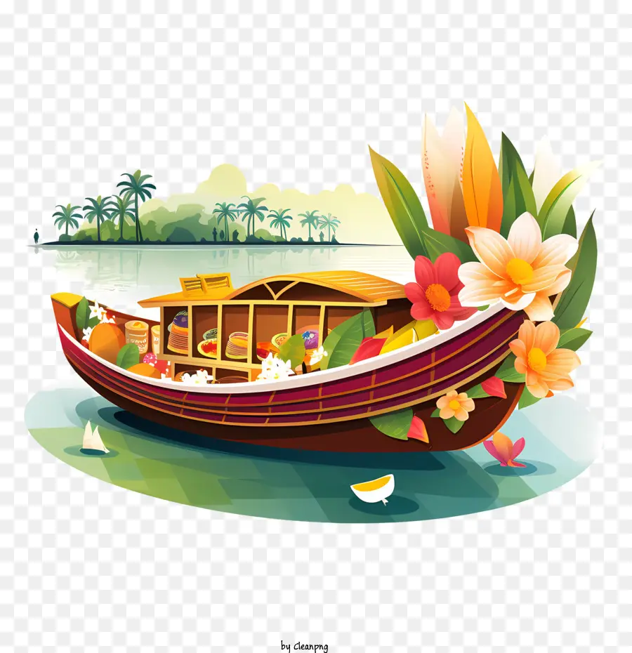 Onam Boat，Barco PNG