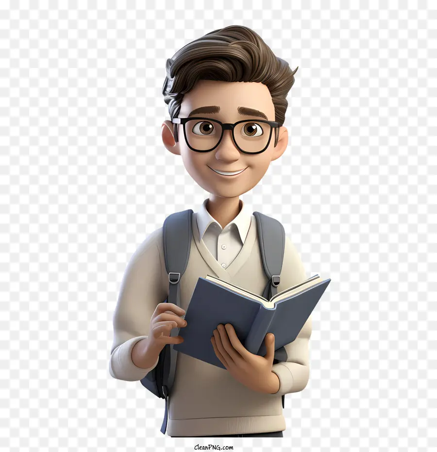 Estudante，Leitura PNG