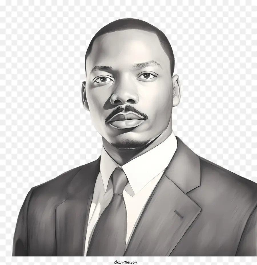 Martin Luther King，O Homem De Terno PNG