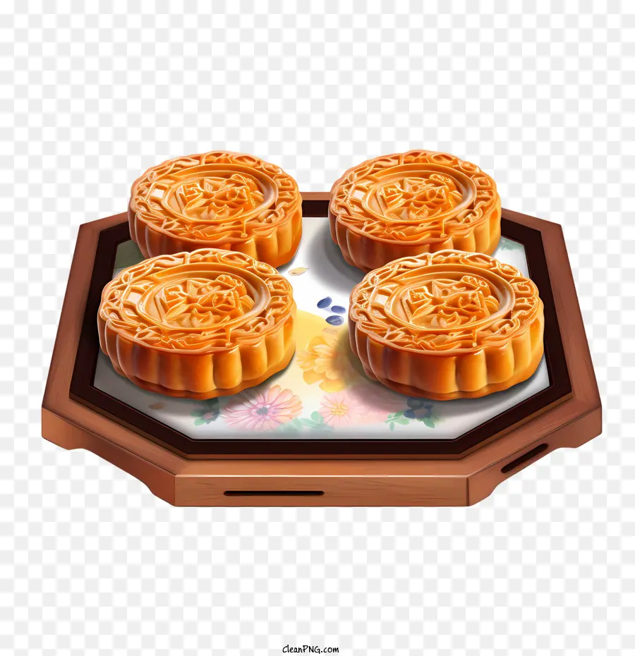 Mooncake，Bolos Da Lua PNG