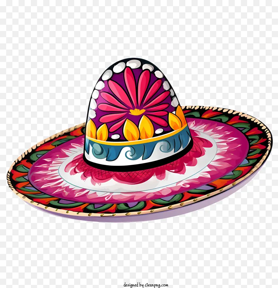 Sombrero Mexicano，Sombrero Colorido PNG