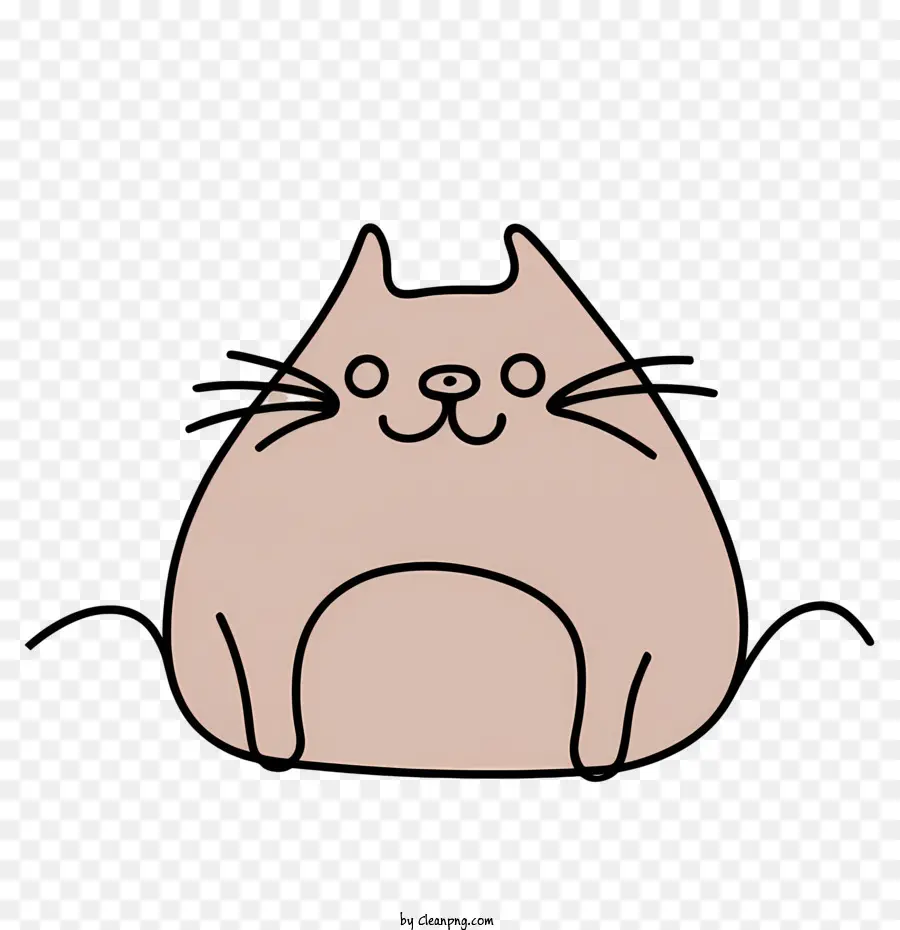 Gato Desenhado à Mão，Gato De Desenho Animado PNG