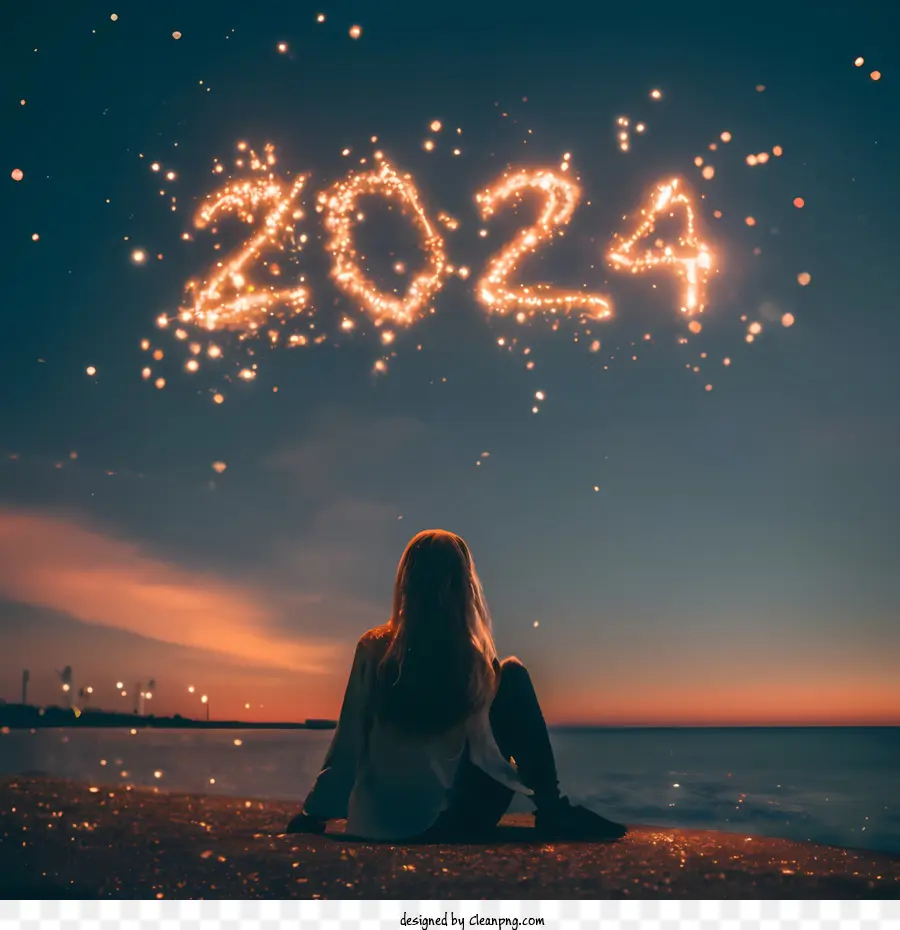 2024 Feliz Ano Novo，Ano 2023 PNG