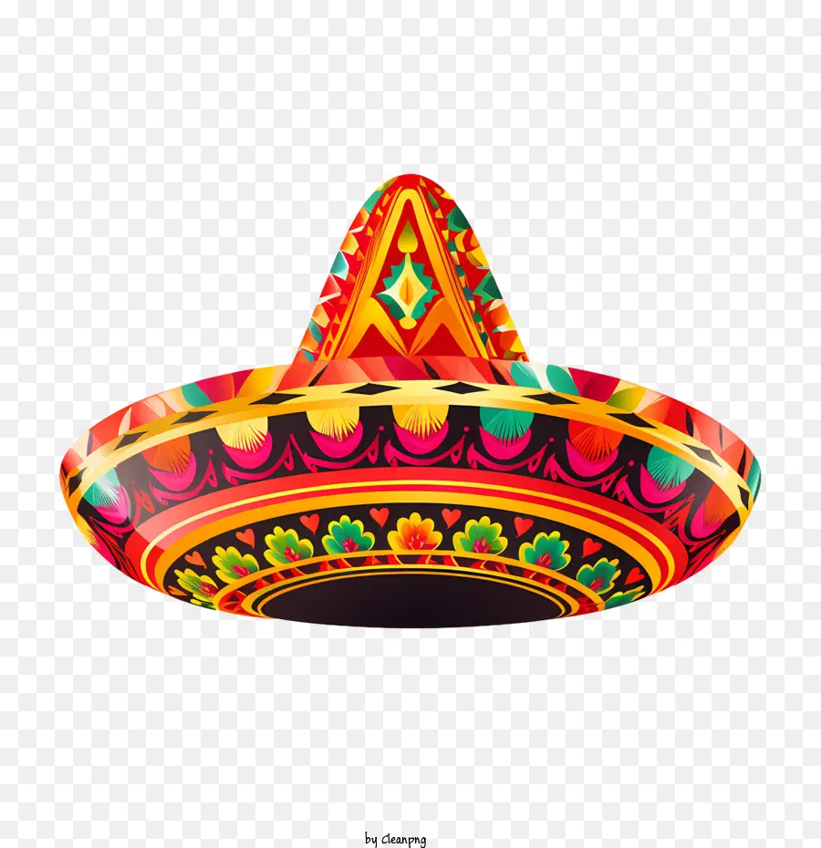 Sombrero Mexicano，Colorido PNG