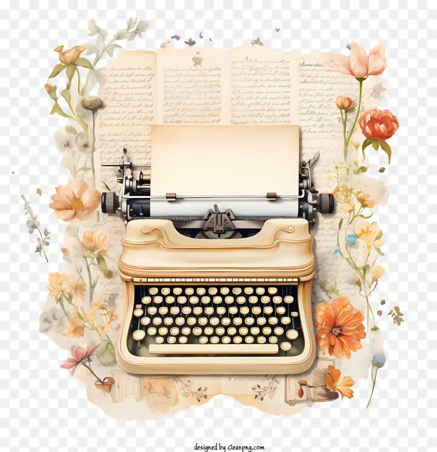 Máquina De Escrever，Vintage PNG