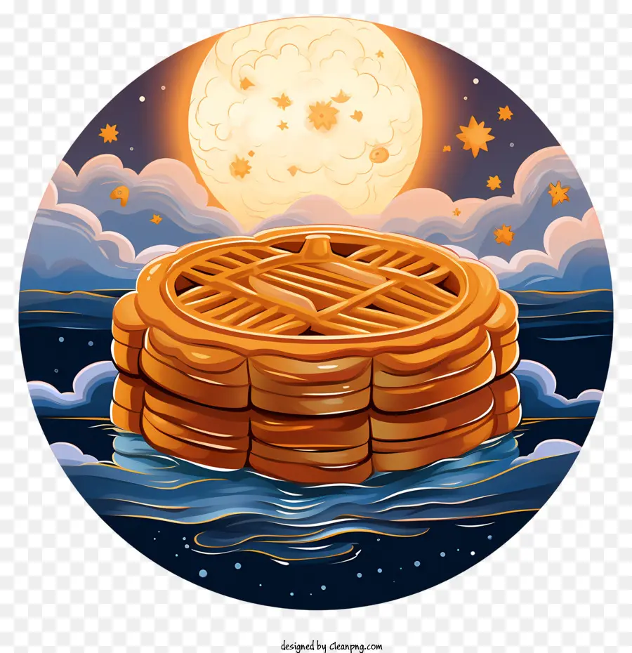 Mooncake，Waffle PNG