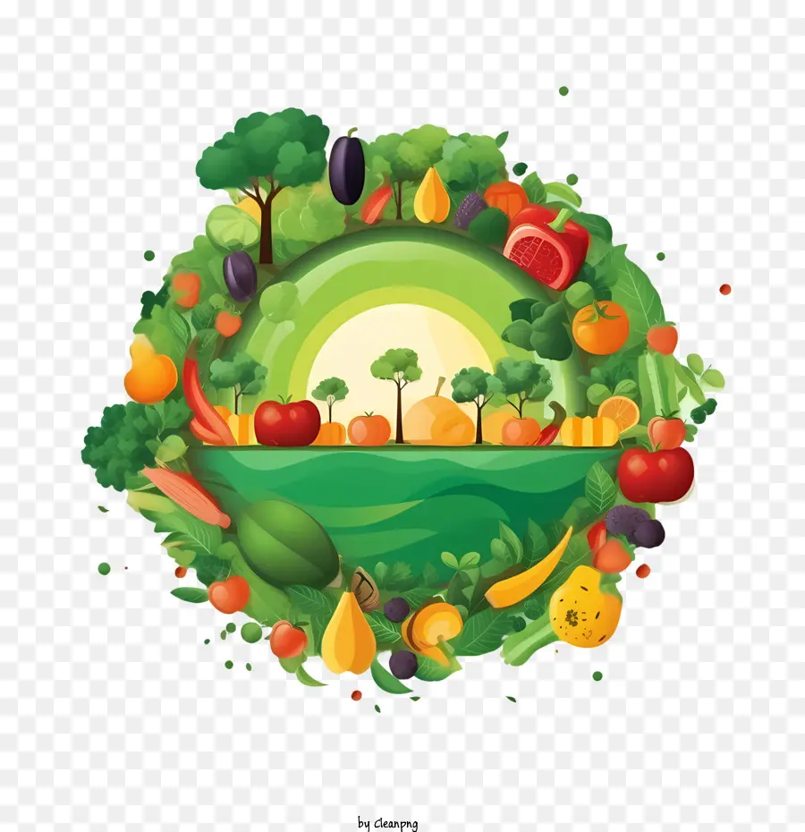 Mundo Vegetariano Dia，Frutas PNG