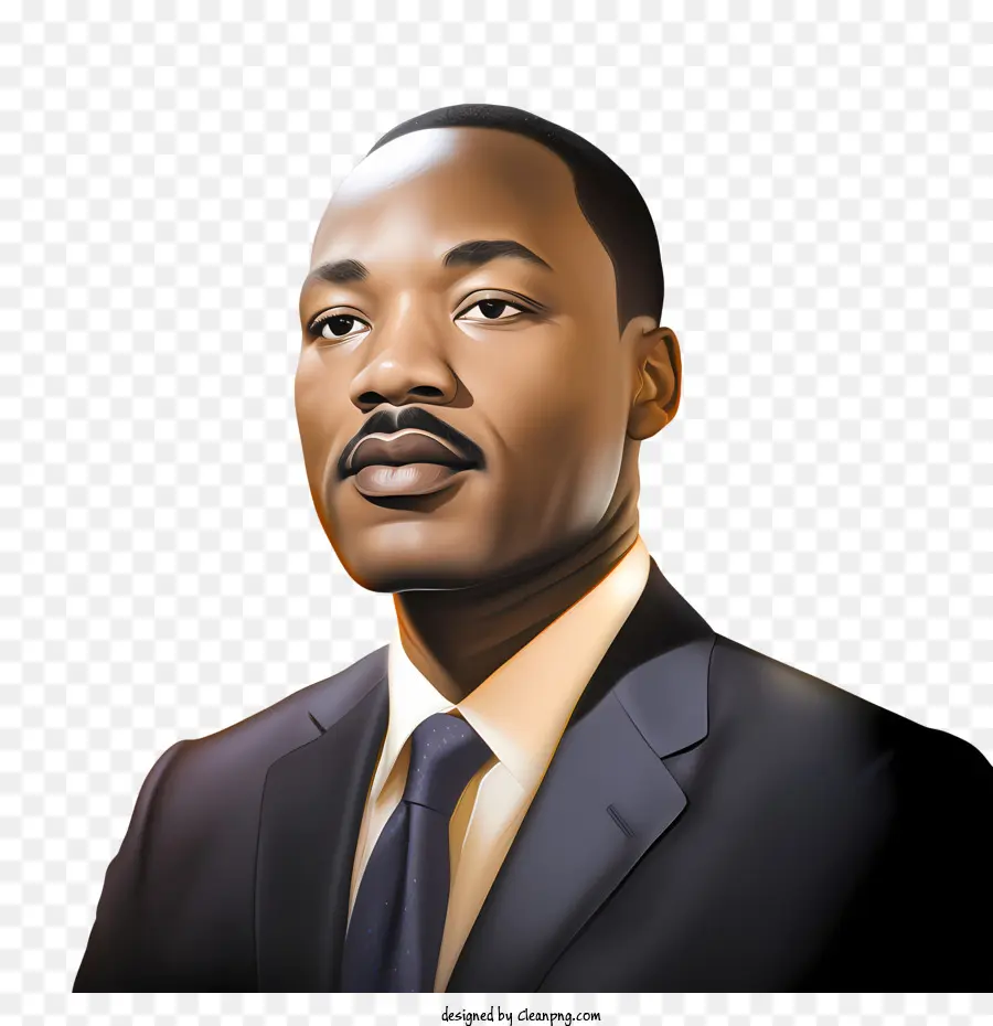 Martin Luther King，Retrato PNG