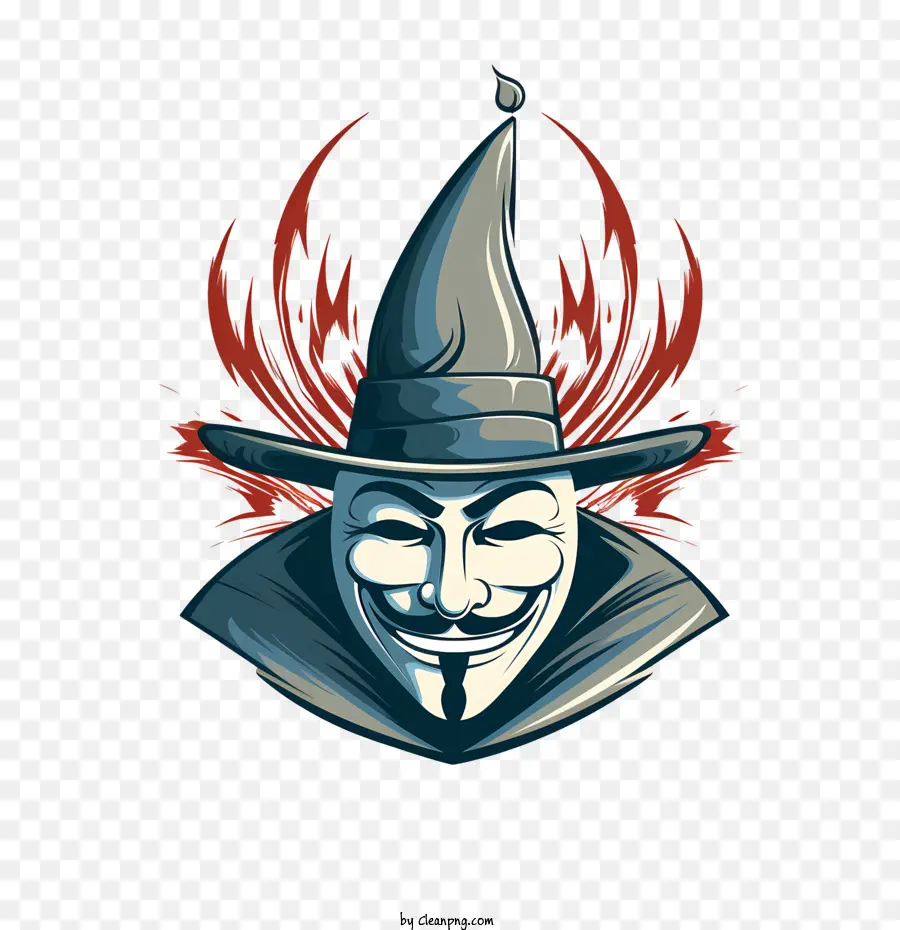 Dia De Guy Fawkes，Figura Mascarada PNG