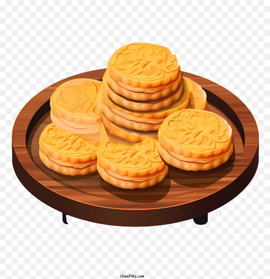 Bolo Lunar，Biscoitos PNG