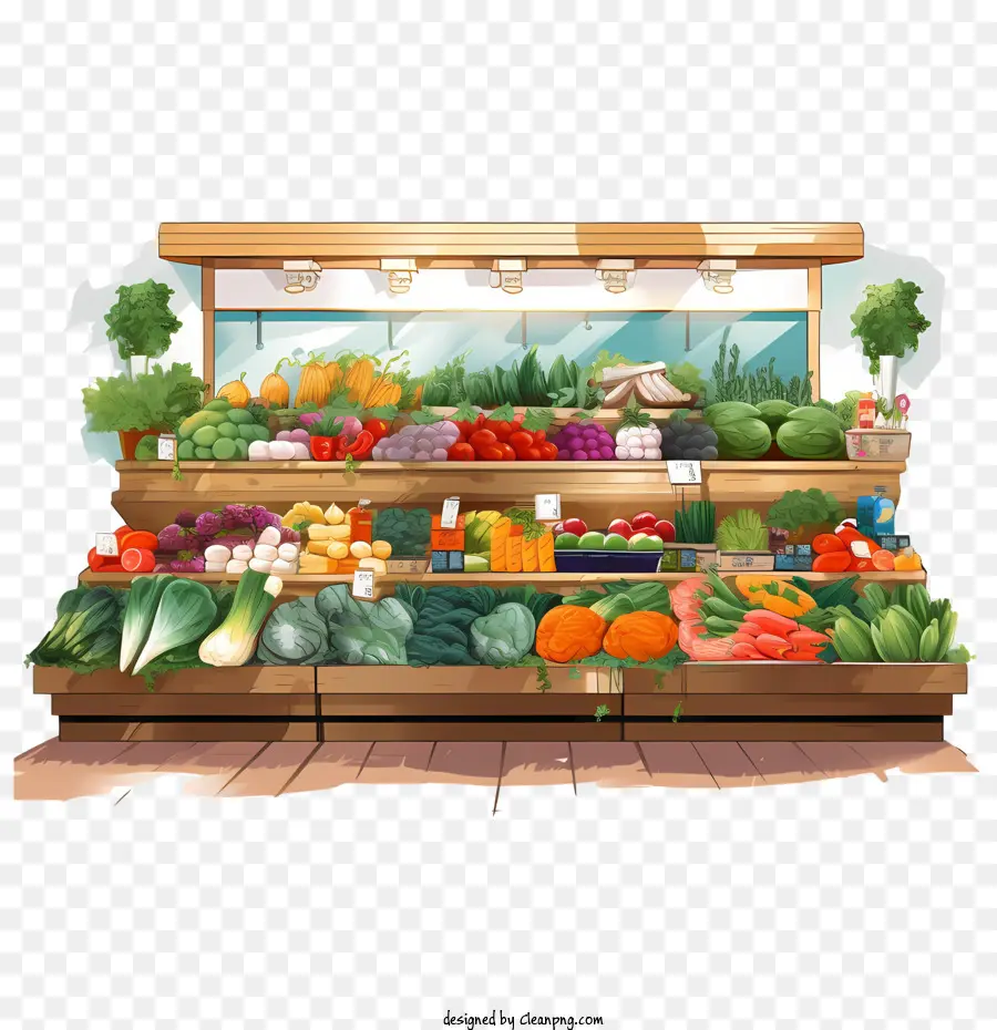 Mercado De Alimentos Vegetarianos，Frutas E Legumes PNG