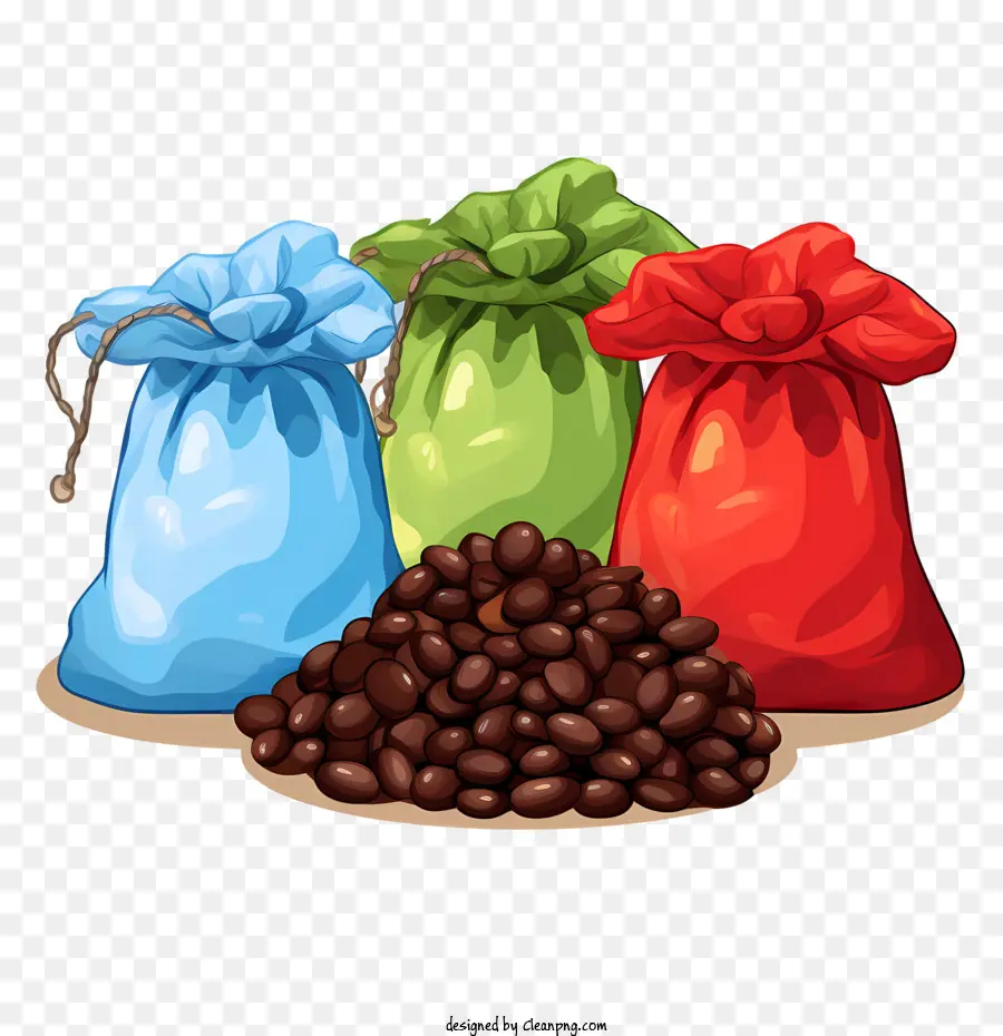 Bolsa De Grãos De Café，Chocolate Feijão PNG