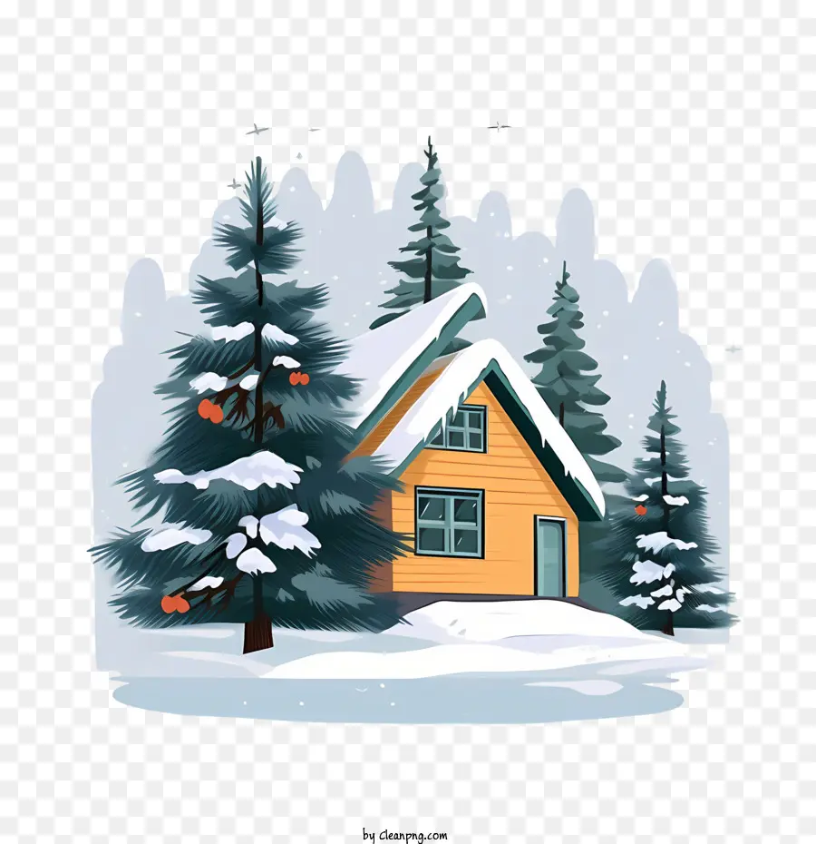 Casa De Inverno，Neve De Casa PNG