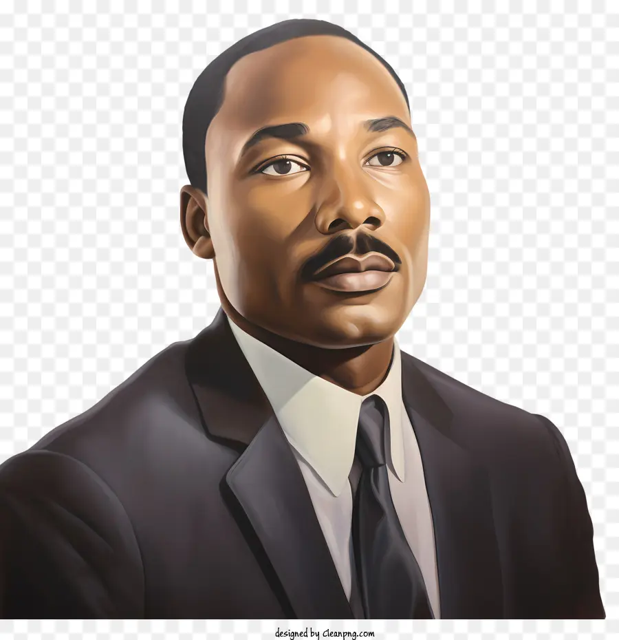 Martin Luther King，Preto PNG
