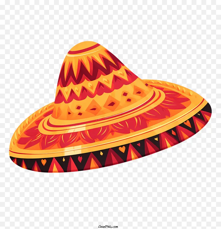 Sombrero Mexicano，Vermelho PNG