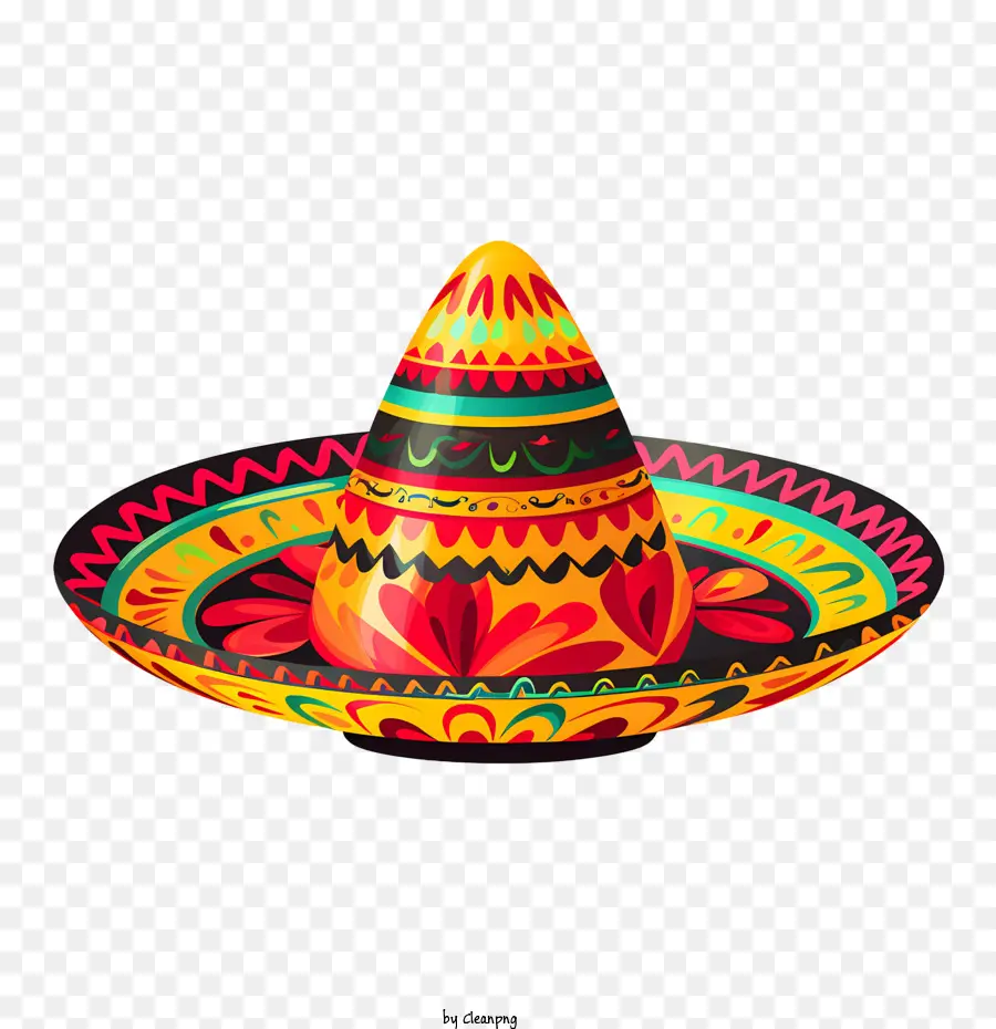 Sombrero Mexicano，Colorido PNG