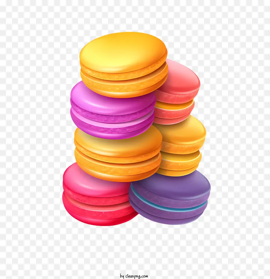 Dia Do Macarrão，Macarons Coloridos PNG