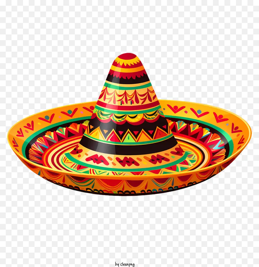 Sombrero Mexicano，Colorido PNG