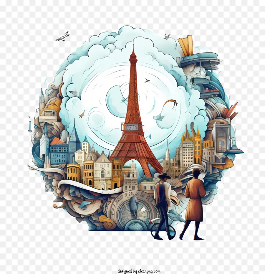 Dia Mundial Do Turismo，Torre Eiffel PNG