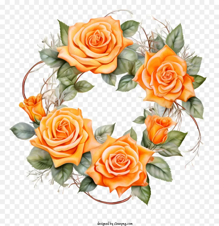 Coroa De Rosas，Rosas PNG