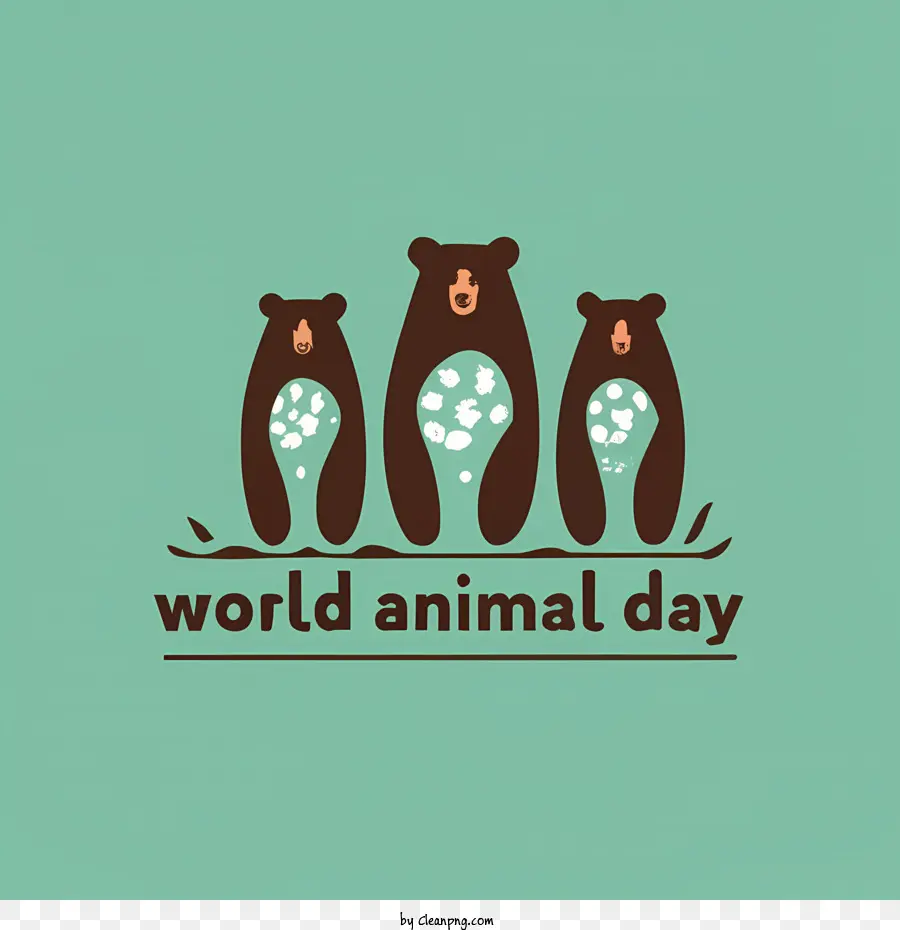 Dia Mundial Dos Animais，Ursos Marrons PNG