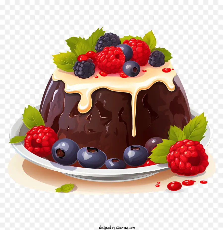 Pudim De Natal，Pudim De Chocolate PNG